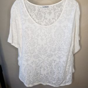 Express sheer flowy shirt